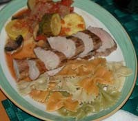Gourmet food on board